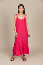 Esme Tank Dress - Raspberry - Isle of Mine Clothing - Dress Strappy Maxi