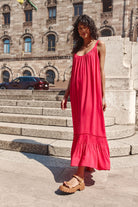 Esme Tank Dress - Raspberry - Isle of Mine Clothing - Dress Strappy Maxi