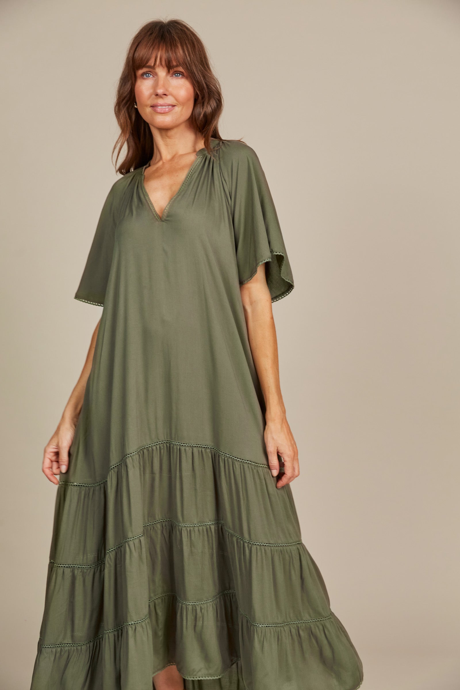 Esme Maxi - Olive - Isle of Mine Clothing - Dress Maxi