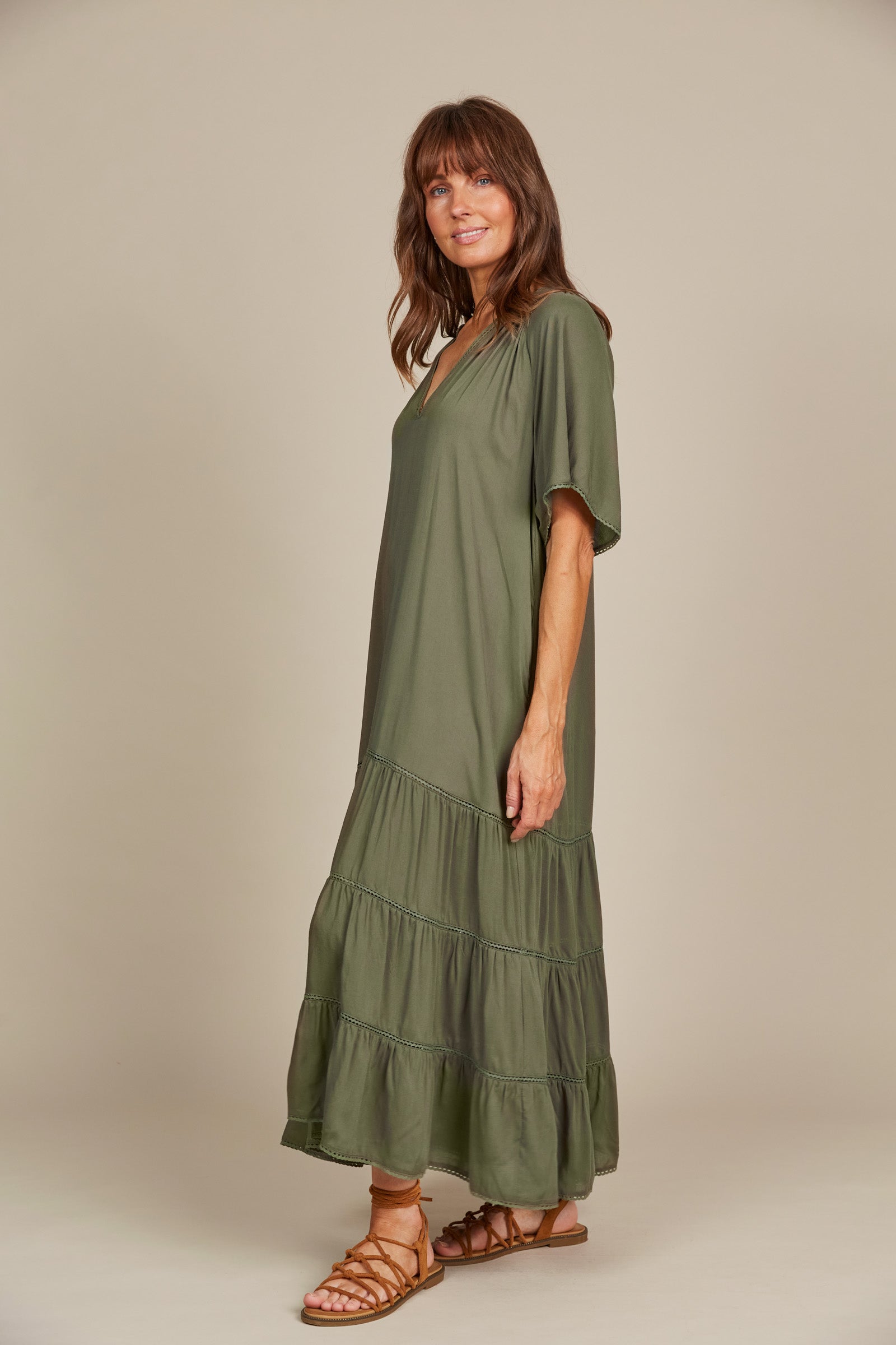 Esme Maxi - Olive - Isle of Mine Clothing - Dress Maxi