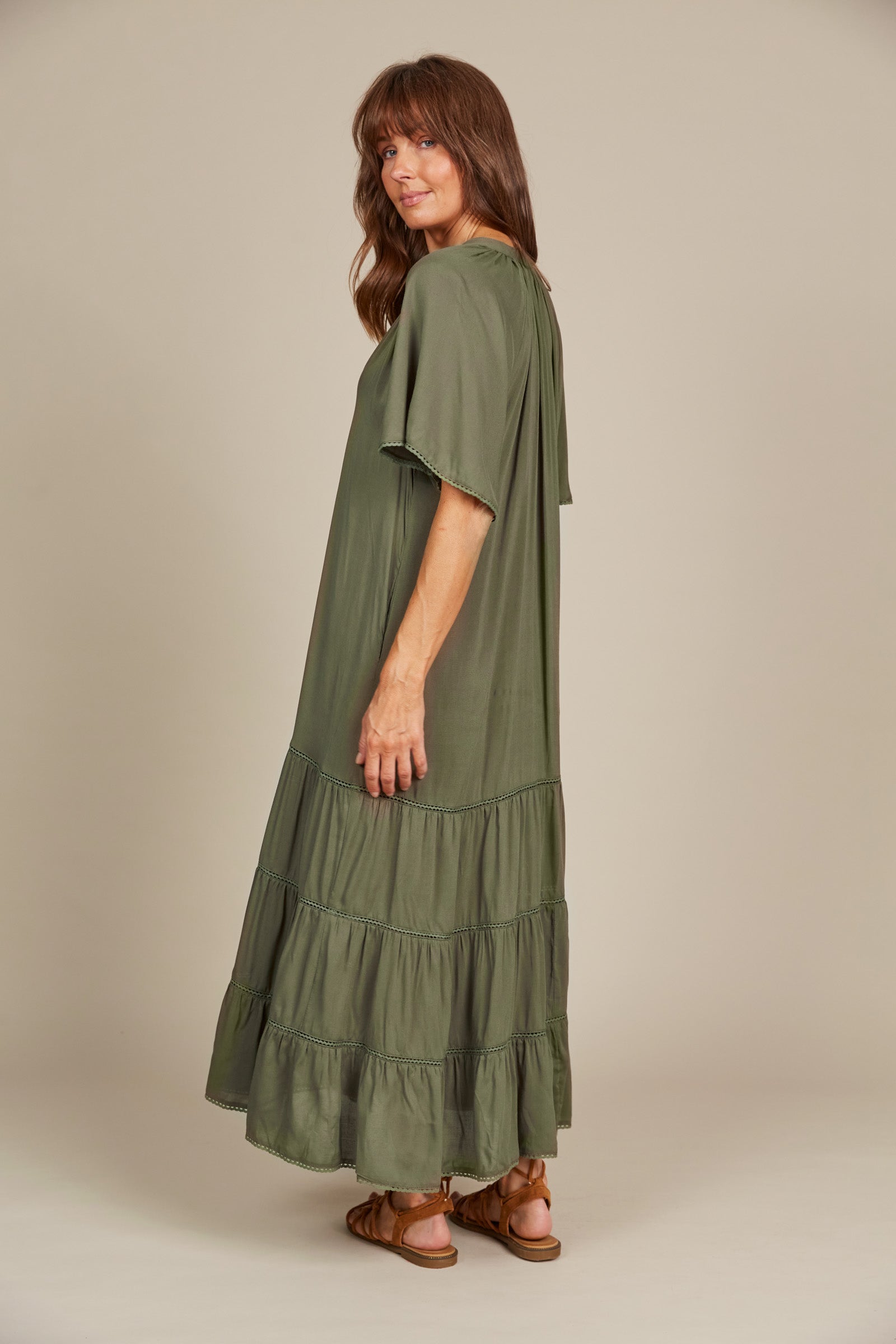 Esme Maxi - Olive - Isle of Mine Clothing - Dress Maxi