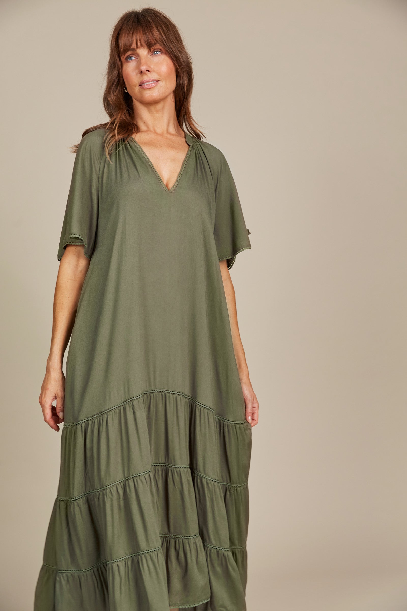 Esme Maxi - Olive - Isle of Mine Clothing - Dress Maxi