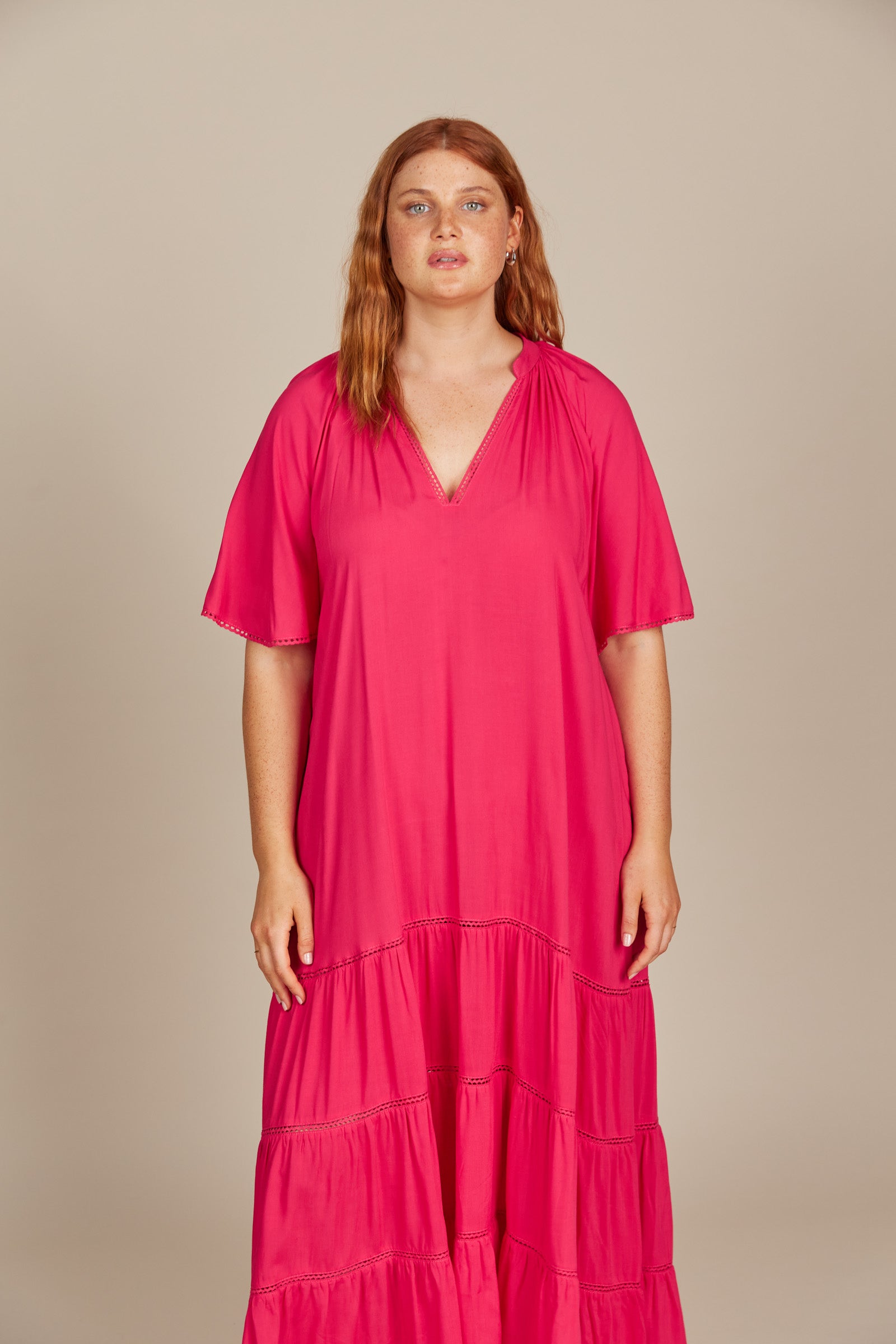 Esme Maxi - Raspberry - Isle of Mine Clothing - Dress Maxi