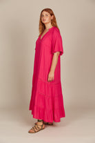 Esme Maxi - Raspberry - Isle of Mine Clothing - Dress Maxi