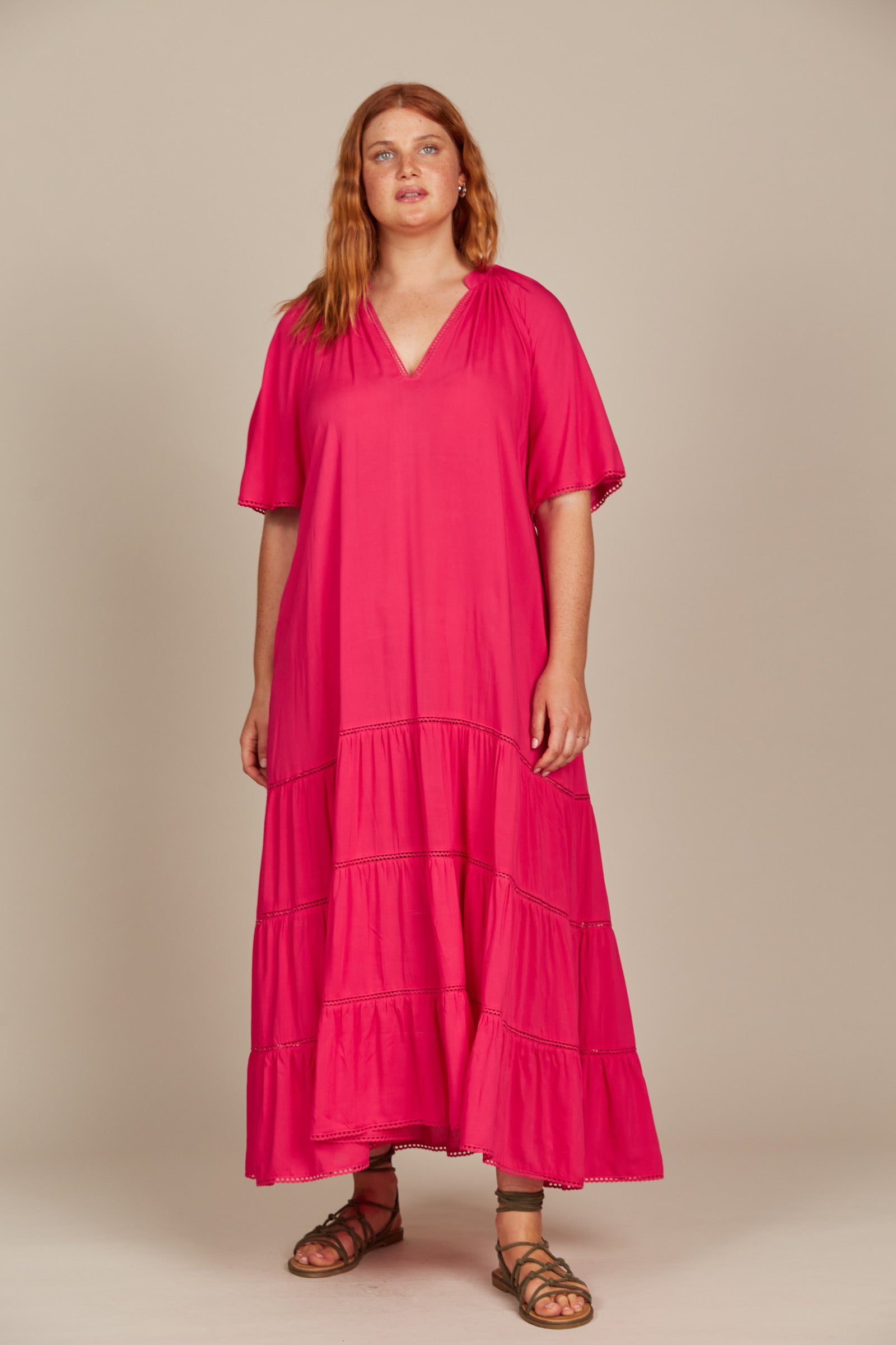 Esme Maxi - Raspberry - Isle of Mine Clothing - Dress Maxi