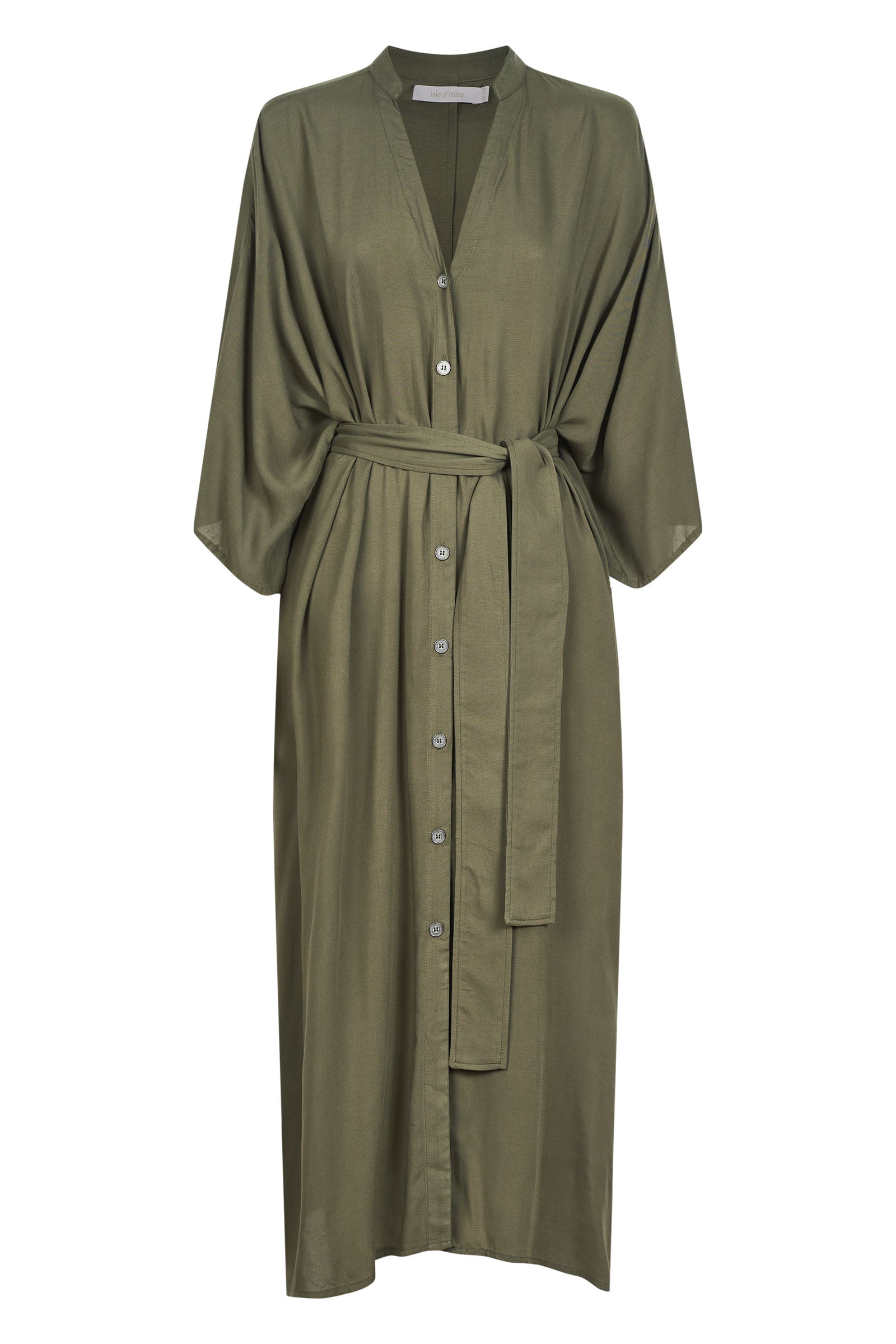 Esme Relaxed Dress - Olive - Isle of Mine Clothing - Dress Maxi One Size