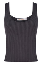 Adele Tank - Graphite - Isle of Mine Clothing - Knit Top Sleeveless