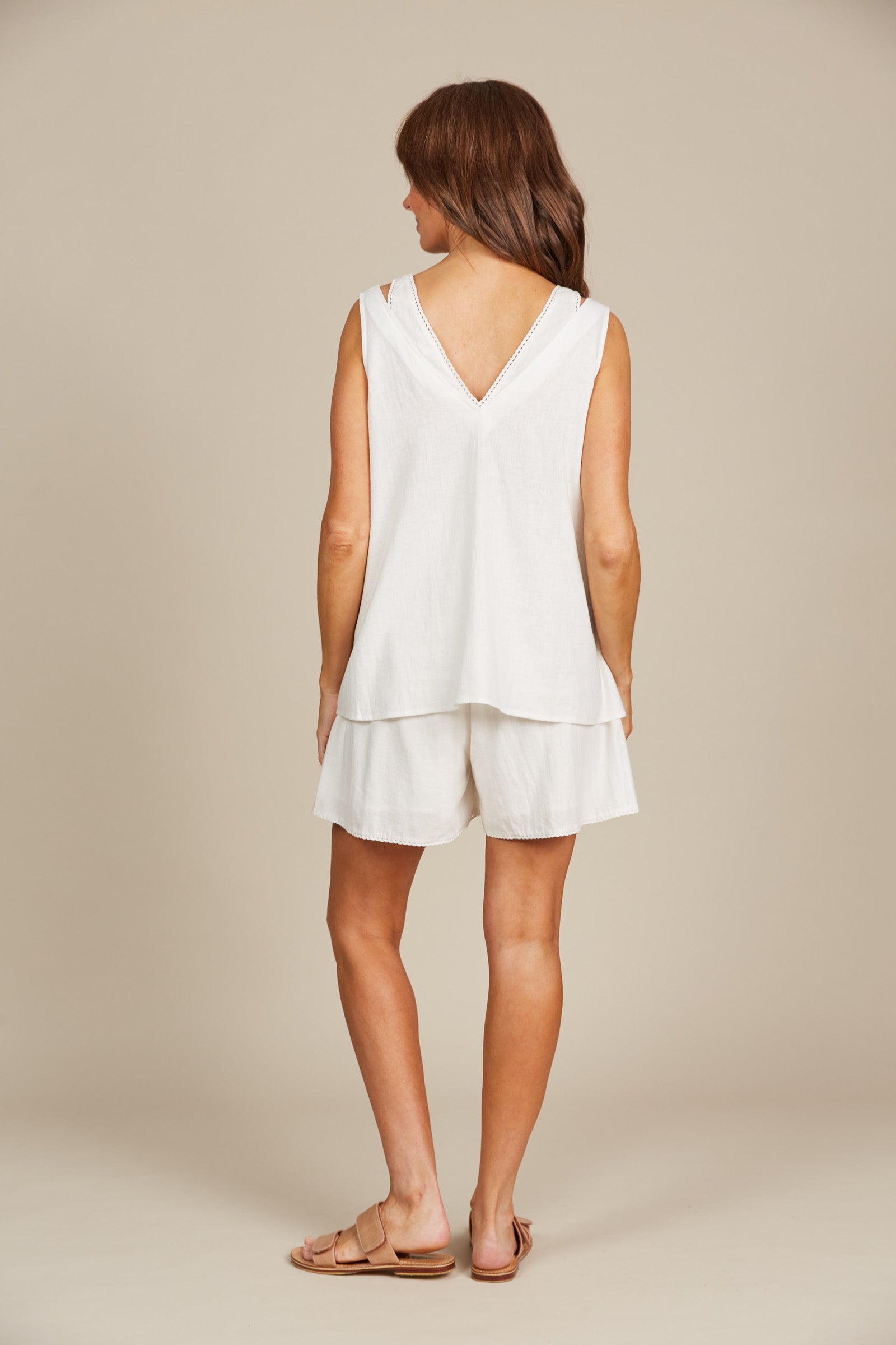 Amelie Tank - Lotus - Isle of Mine Clothing - Top Sleeveless Linen