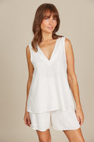 Amelie Tank - Lotus - Isle of Mine Clothing - Top Sleeveless Linen