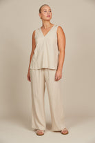 Amelie Tank - Canvas - Isle of Mine Clothing - Top Sleeveless Linen