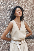 Amelie Tank - Canvas - Isle of Mine Clothing - Top Sleeveless Linen