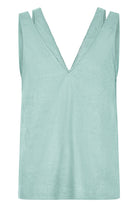 Amelie Tank - Seafoam - Isle of Mine Clothing - Top Sleeveless Linen