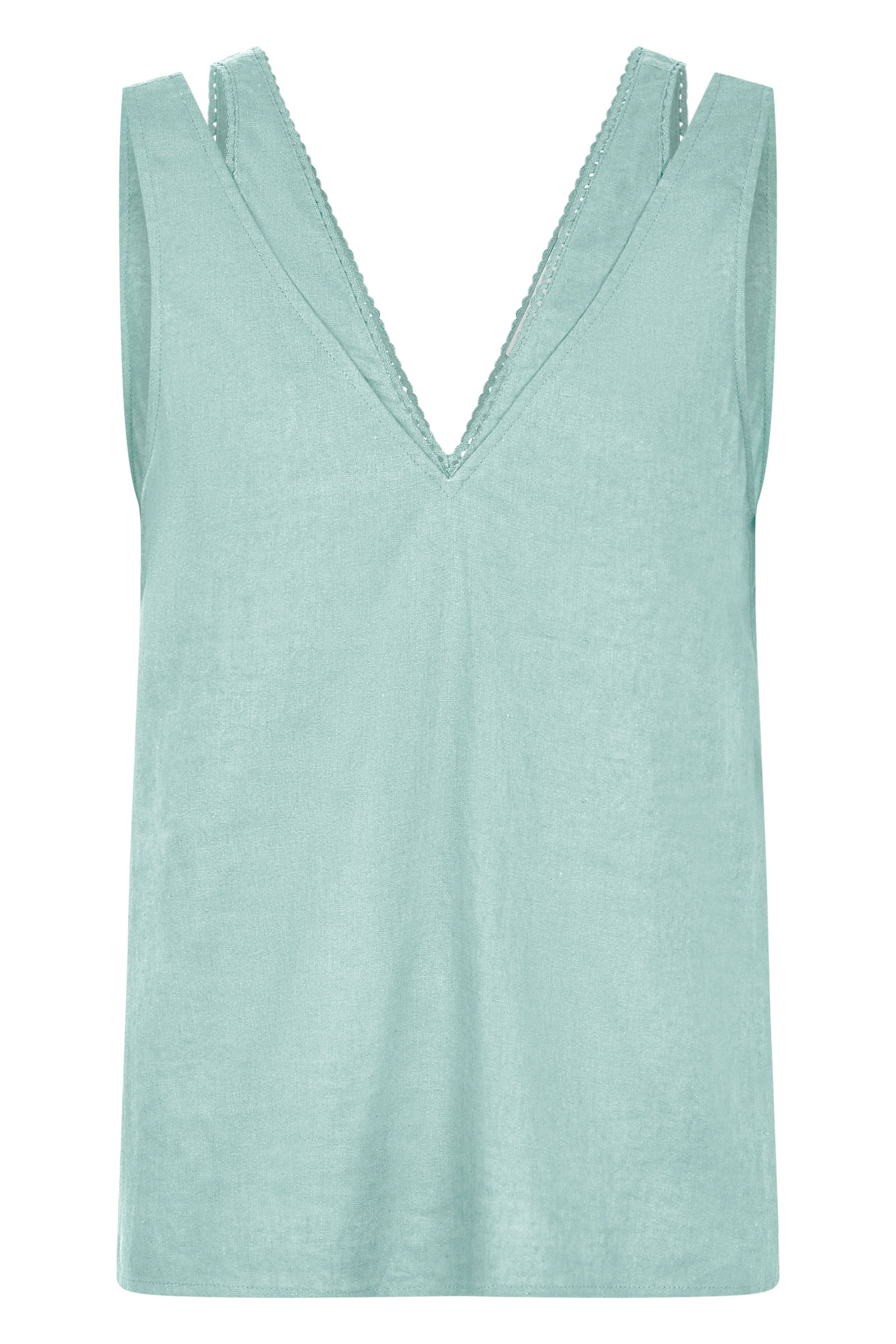 Amelie Tank - Seafoam - Isle of Mine Clothing - Top Sleeveless Linen