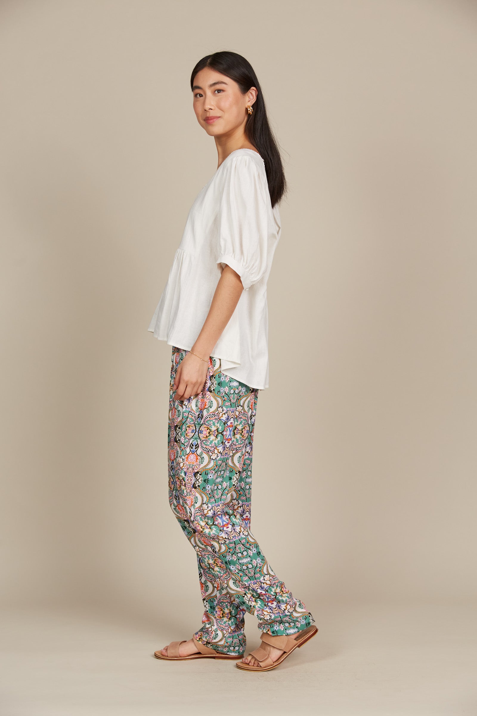 Amelie Top - Lotus - Isle of Mine Clothing - Top Tshirt S/S Linen