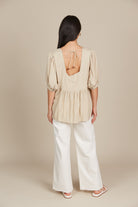 Amelie Top - Canvas - Isle of Mine Clothing - Top Tshirt S/S Linen