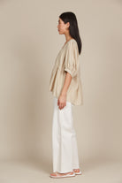 Amelie Top - Canvas - Isle of Mine Clothing - Top Tshirt S/S Linen