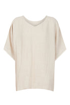 Amelie Relaxed Top - Canvas - Isle of Mine Clothing - Top S/S Linen One Size