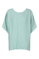 Amelie Relaxed Top - Seafoam - Isle of Mine Clothing - Top S/S Linen One Size