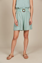 Amelie Short - Seafoam - Isle of Mine Clothing - Short Linen