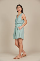 Amelie Short - Seafoam - Isle of Mine Clothing - Short Linen