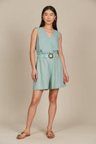 Amelie Short - Seafoam - Isle of Mine Clothing - Short Linen