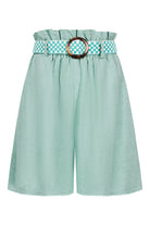 Amelie Short - Seafoam - Isle of Mine Clothing - Short Linen