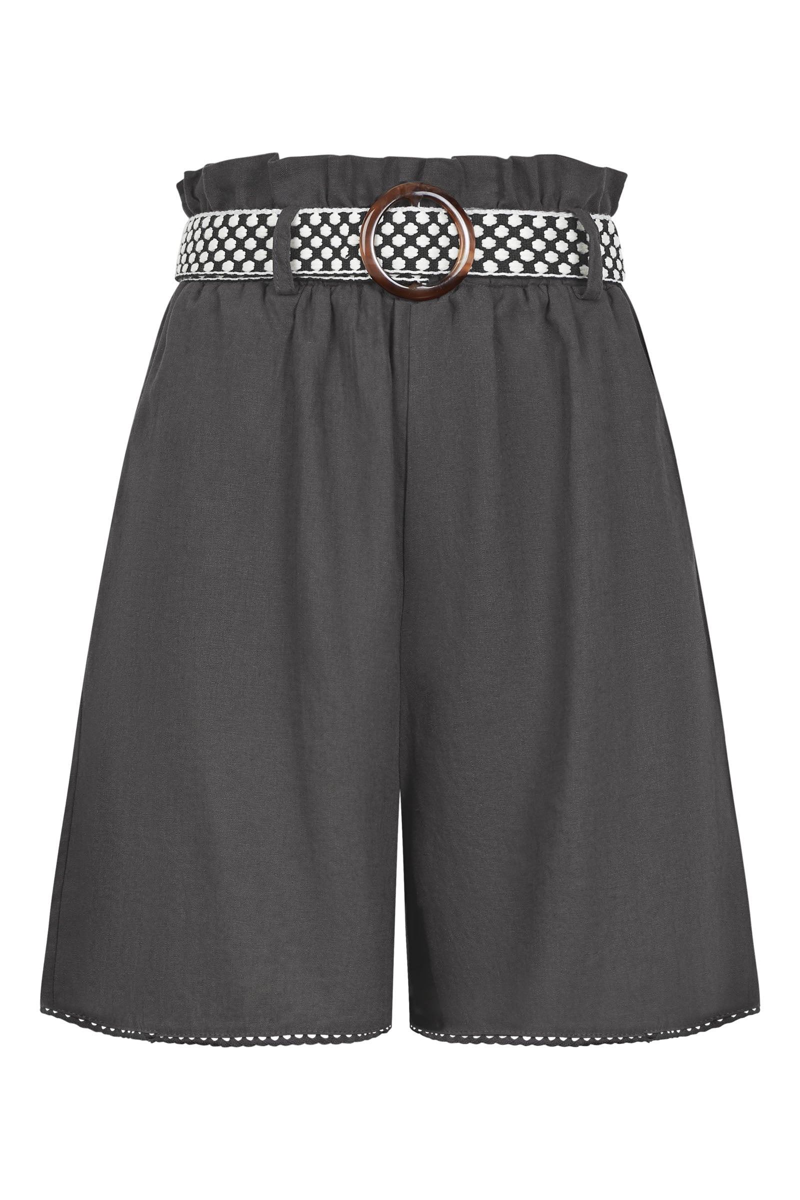 Amelie Short - Graphite - Isle of Mine Clothing - Short Linen