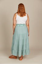 Amelie Maxi Skirt - Seafoam - Isle of Mine Clothing - Skirt Maxi Linen