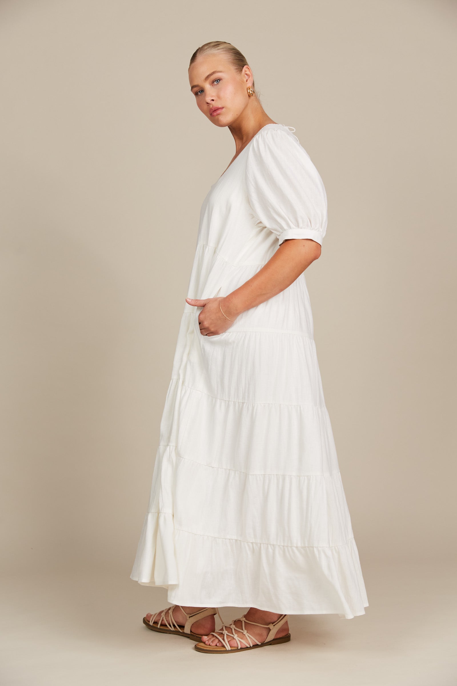 Amelie-Maxi - Lotus - Isle of Mine Clothing - Dress Linen