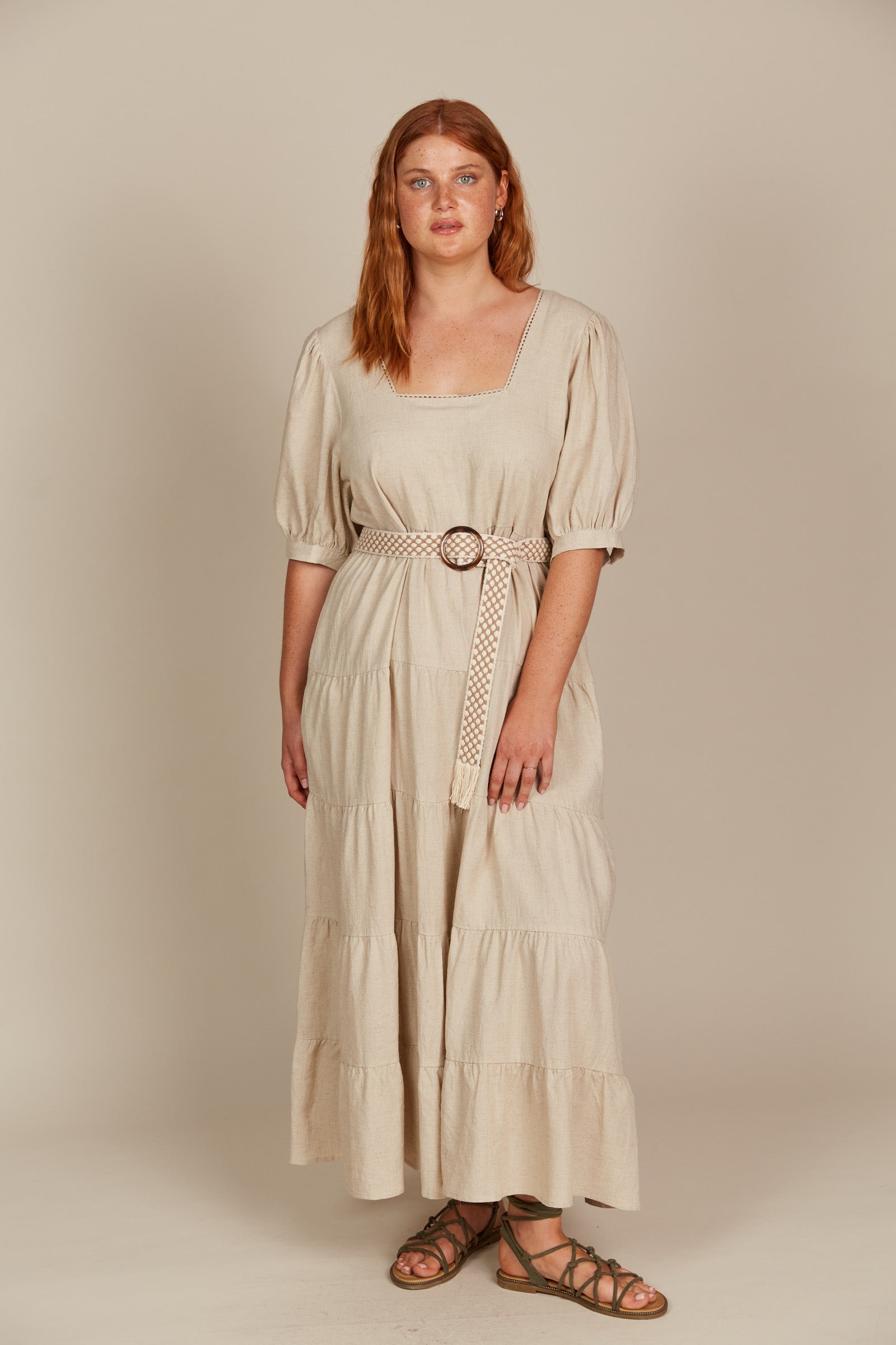 Amelie Maxi - Canvas - Isle of Mine Clothing - Dress Linen