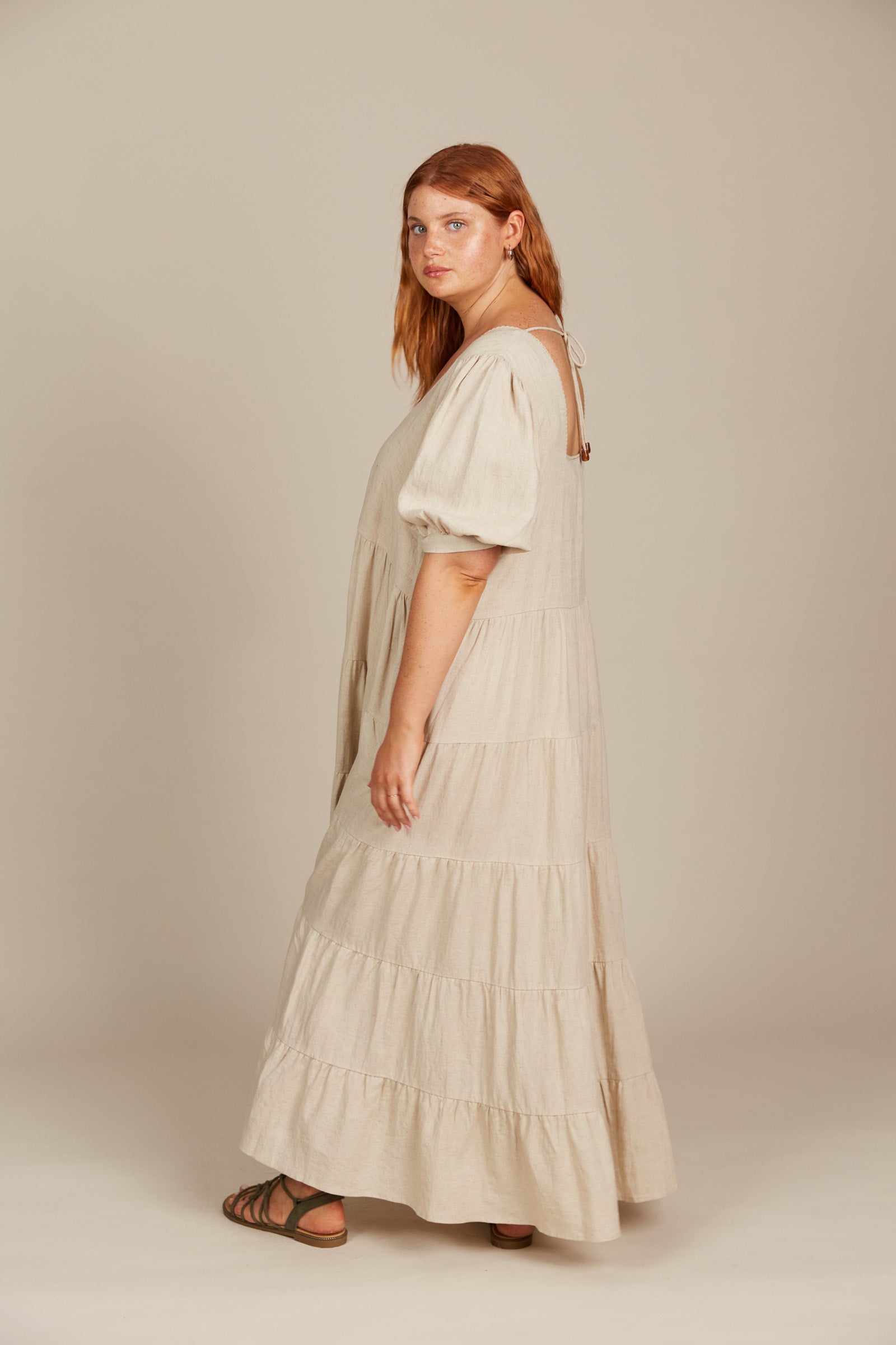 Amelie Maxi - Canvas - Isle of Mine Clothing - Dress Linen