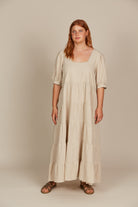 Amelie Maxi - Canvas - Isle of Mine Clothing - Dress Linen