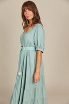 Amelie Maxi - Seafoam - Isle of Mine Clothing - Dress Linen