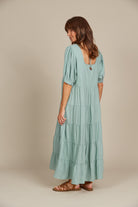 Amelie Maxi - Seafoam - Isle of Mine Clothing - Dress Linen