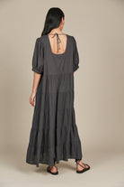 Amelie Maxi - Graphite - Isle of Mine Clothing - Dress Linen