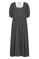 Amelie Maxi - Graphite - Isle of Mine Clothing - Dress Linen