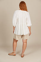 Amelie Button Top - Lotus - Isle of Mine Clothing - Top S/S Linen One Size