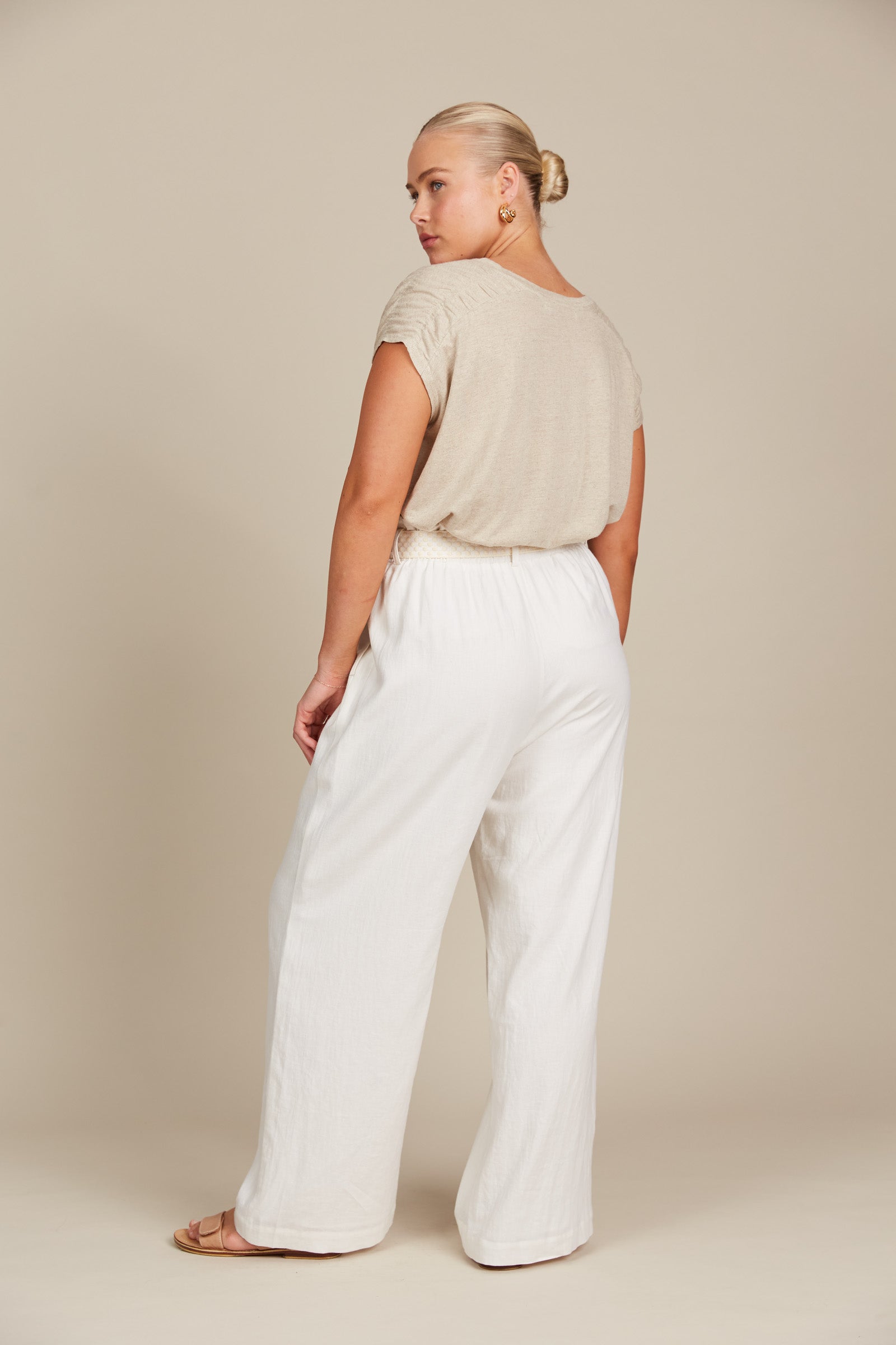 Amelie Pant - Lotus - Isle of Mine Clothing - Pant Wide Linen