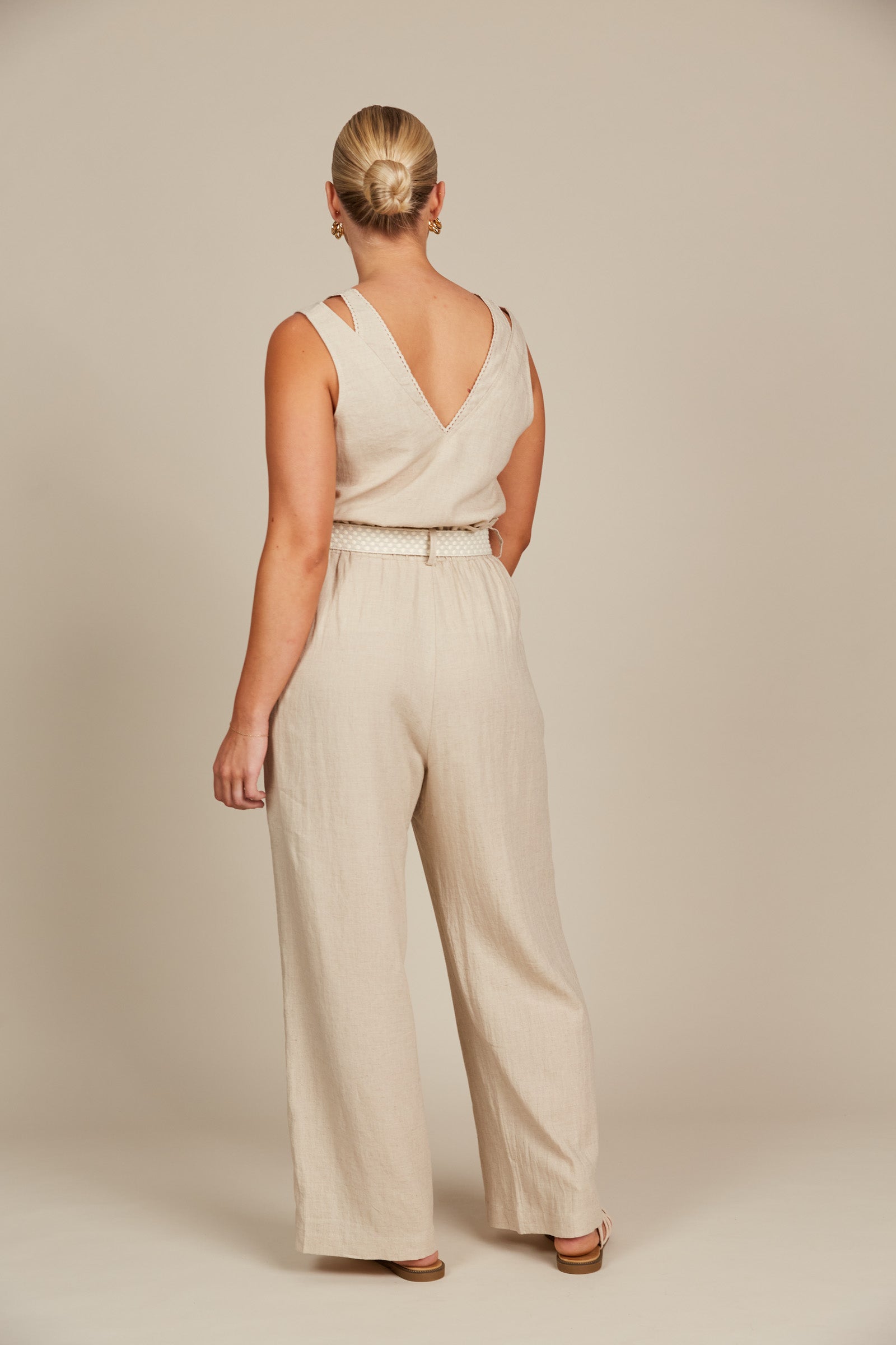 Amelie Pant - Canvas - Isle of Mine Clothing - Pant Wide Linen