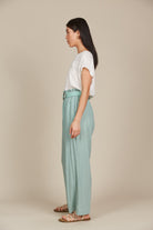 Amelie Pant - Seafoam - Isle of Mine Clothing - Pant Wide Linen