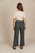 Amelie Pant - Graphite - Isle of Mine Clothing - Pant Wide Linen