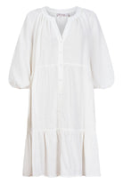 Amelie Button Dress - Lotus - Isle of Mine Clothing - Dress Mid One Size Linen