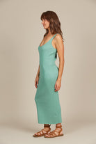 Adele Tank Dress - Seafoam - Isle of Mine Clothing - Knit Dress Mid