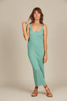 Adele Tank Dress - Seafoam - Isle of Mine Clothing - Knit Dress Mid