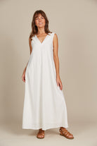 Amelie Tank Maxi - Lotus - Isle of Mine Clothing - Dress Strappy Maxi Linen