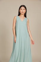 Amelie Tank Maxi - Seafoam - Isle of Mine Clothing - Dress Strappy Maxi Linen