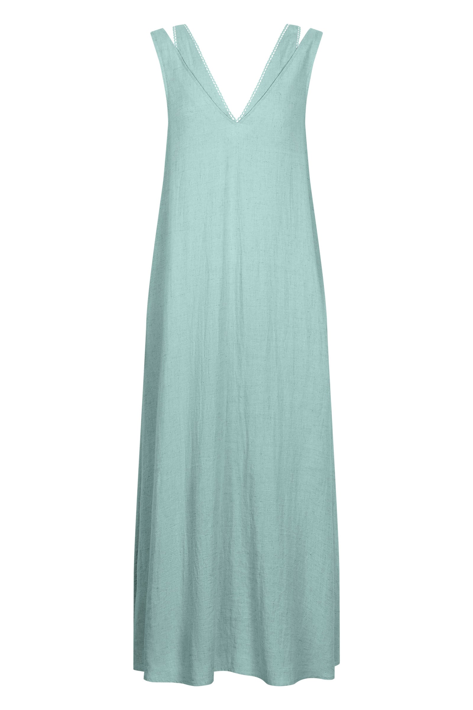 Amelie Tank Maxi - Seafoam - Isle of Mine Clothing - Dress Strappy Maxi Linen