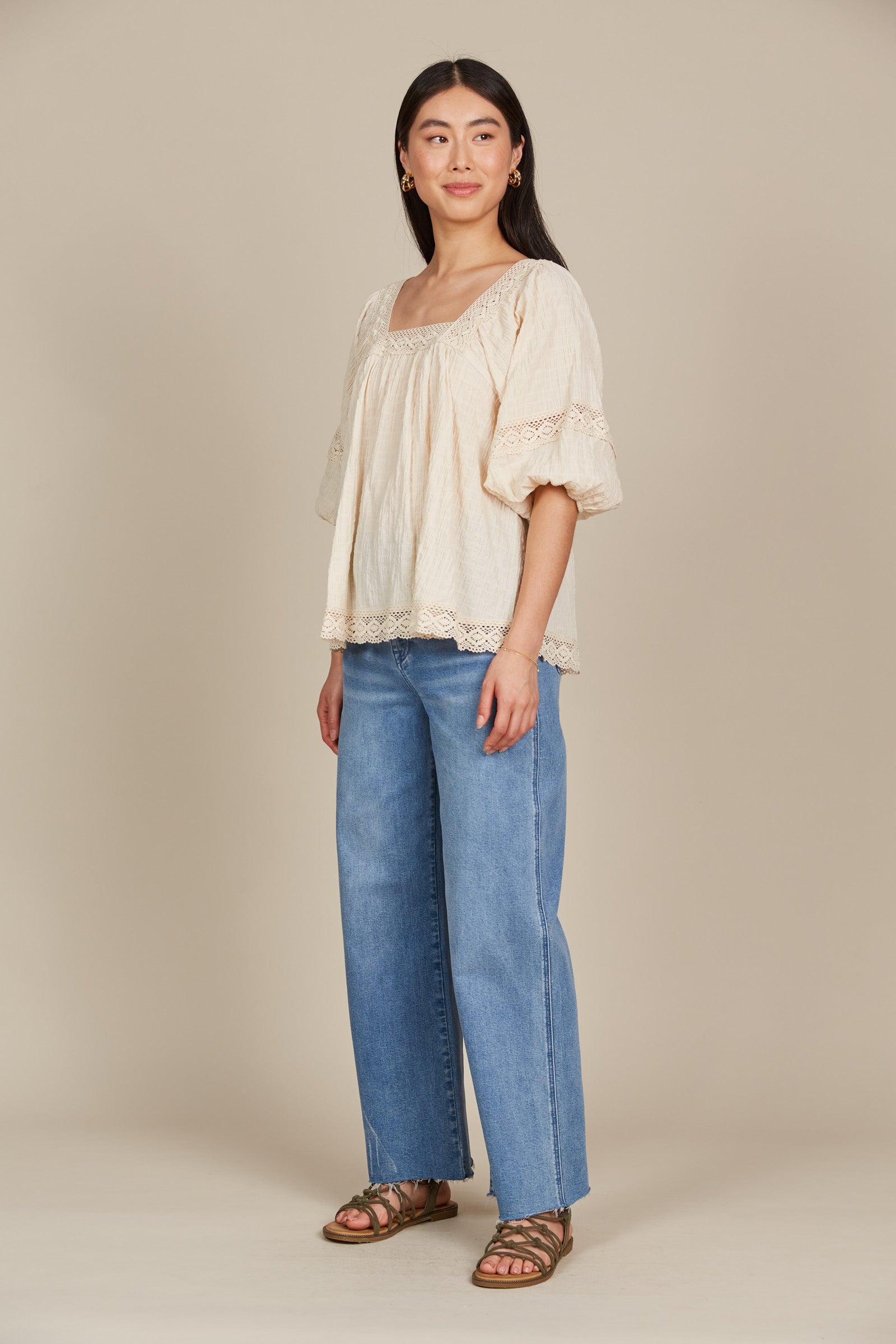 Fleur Top - Canvas - Isle of Mine Clothing - Top S/S