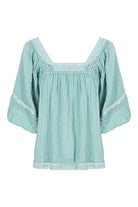 Fleur Top - Seafoam - Isle of Mine Clothing - Top S/S