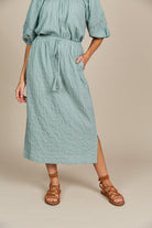 Fleur Skirt - Seafoam - Isle of Mine Clothing - Skirt Mid